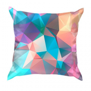 3D подушка с разноцветными полгонами
