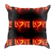 3D подушка с надписью "love"