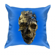 3D подушка Золотой череп
