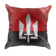 3D подушка с флагом ОУН и гербом Украины