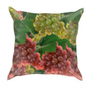 3D подушка з зеленим і червоним виноградом