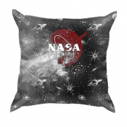 3D подушка с красным логотипом NASA