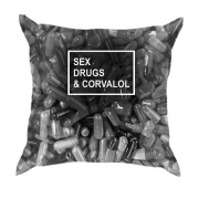 3D подушка Sex Drugs Corvalol