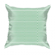 3D подушка с зелеными ёлочками