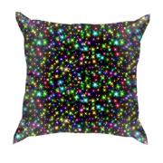 3D подушка с разноцветными лучами света