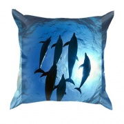 3D подушка с дельфинами