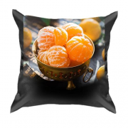 3D подушка с мандаринами
