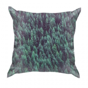 3D подушка с хвойным лесом