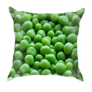3D подушка з зеленим горошком