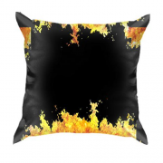 3D подушка с огнем