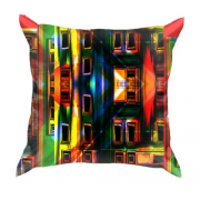 3D подушка с красочными фасадами
