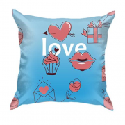 3D подушка з любовної символікою