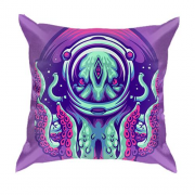 3D подушка с пришельцем осьминогом