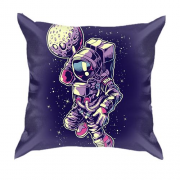 3D подушка с астронавтом и Луной
