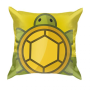 3D подушка с зеленой черепахой
