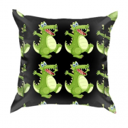 3D подушка с веселыми крокодилами
