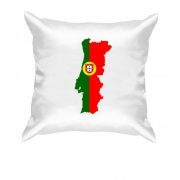 Подушка c картой-флагом Португалии