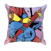 3D подушка з жовтим гітаристом