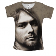 Женская 3D футболка Курт Кобейн (Nirvana)