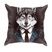 3D подушка Business wolf