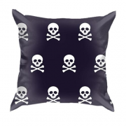 3D подушка с пиратскими черепами и костями
