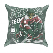 3D подушка с игроком в хоккей