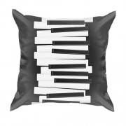 3D подушка з чорно-білими клавішами піаніно