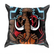 3D подушка з мамонтом баскетболістом