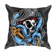 3D подушка с осьминогом пиратом и якорем