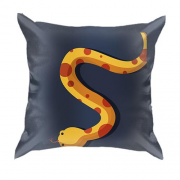 3D подушка с пятнистой змеей