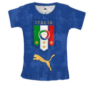Женская 3D футболка Сборная Италии по футболу