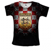 Жіноча 3D футболка Збірна Англії з футболу (2)