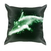 3D подушка со светящейся акулой