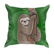 3D подушка з лінивцем на дереві
