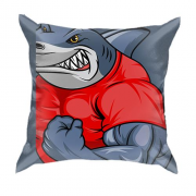 3D подушка с акулой борцом