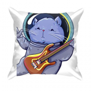 3D подушка с котом астронавтом и гитарой