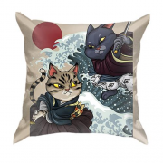 3D подушка з японськими котами