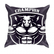 3D подушка з биком чемпіоном