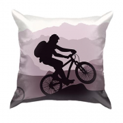 3D подушка з велосипедистами