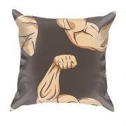 3D подушка с иллюстрацией рук