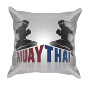 3D подушка з борцями Muay Thai