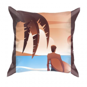 3D подушка з пляжним серфінгом
