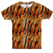 Детская 3D футболка с тигровой шкурой