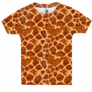 Детская 3D футболка со шкурой жирафа