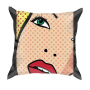 3D подушка Girl Pop Art