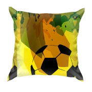 3D подушка Football Yellow