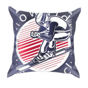 3D подушка Skier Emblem