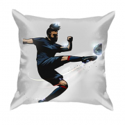 3D подушка Футболист бьет по мячу