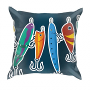3D подушка з рибальськими принадами