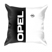 3D подушка Opel logo (Black and White)